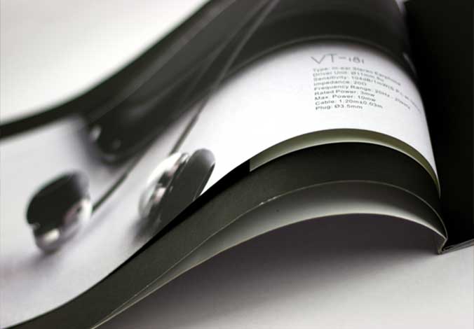 Vtsonic耳機畫(huà)冊設計，宣傳冊設計