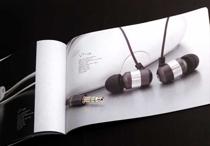 Vtsonic耳機畫(huà)冊設計，宣傳冊設計