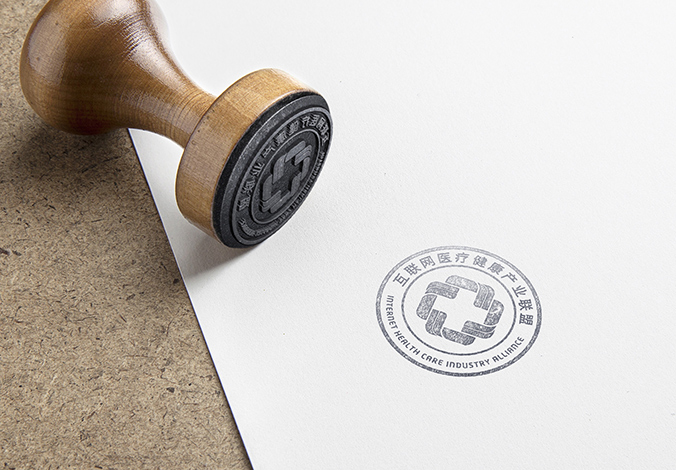 logo設計 商標設計  VI設計    互聯(lián)網(wǎng)醫療健康產(chǎn)業(yè)聯(lián)盟