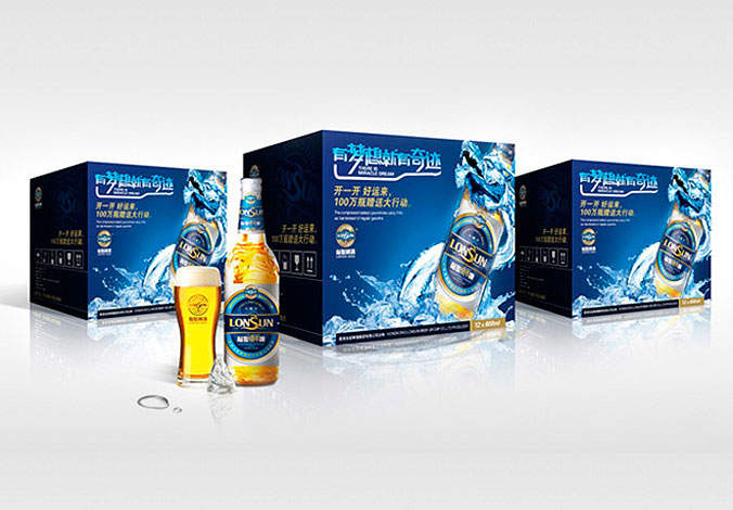龍圣啤酒  產(chǎn)品包裝設計  包裝盒設計