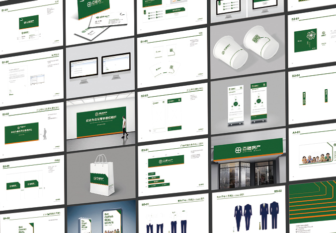 logo設計  公司logo設計  企業(yè)標志設計  百橙房產(chǎn)