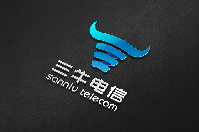logo設計，公司logo設計，品牌標志設計， 三牛電信