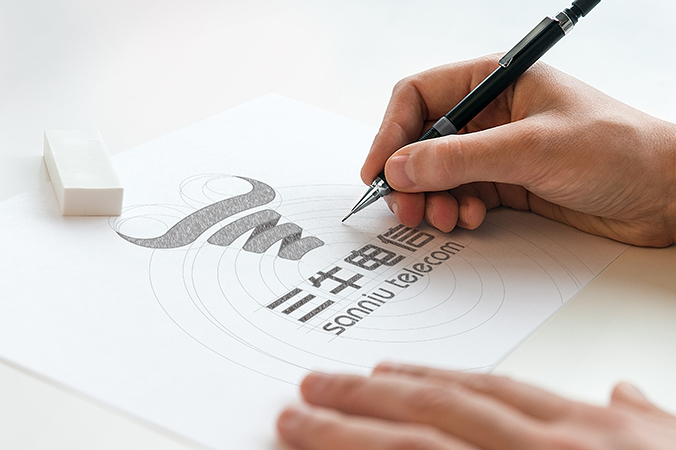 logo設計，公司logo設計，品牌標志設計， 三牛電信