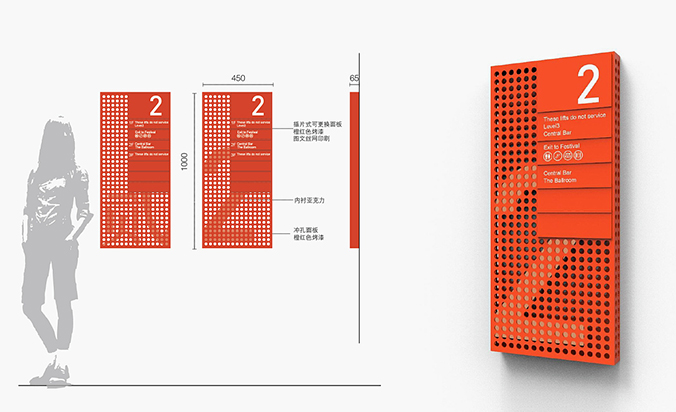 園區空間設計，空間導視設計，路牌設計